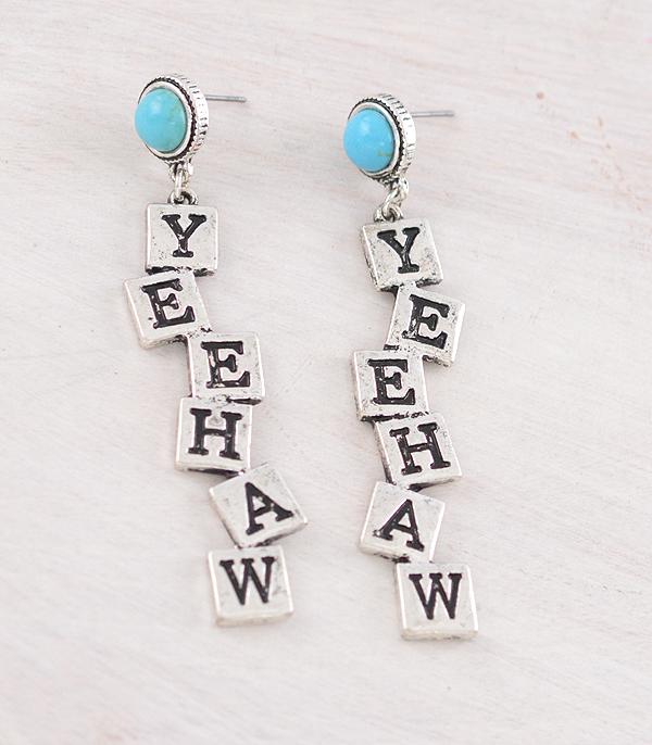 WHAT'S NEW :: Wholesale Western Yeehaw Letter Earrings