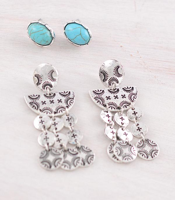 WHAT'S NEW :: Wholesale 2PC Set Western Earrings