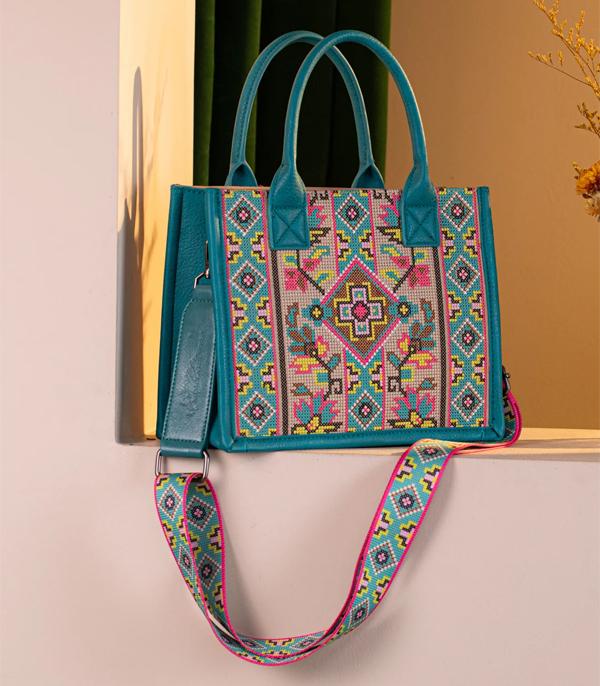 New Arrival :: Wholesale Montana West Embroidered Tote Crossbody