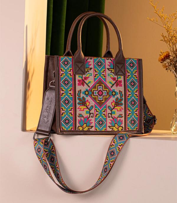 MONTANAWEST BAGS :: WESTERN PURSES :: Wholesale Montana West Embroidered Tote Crossbody