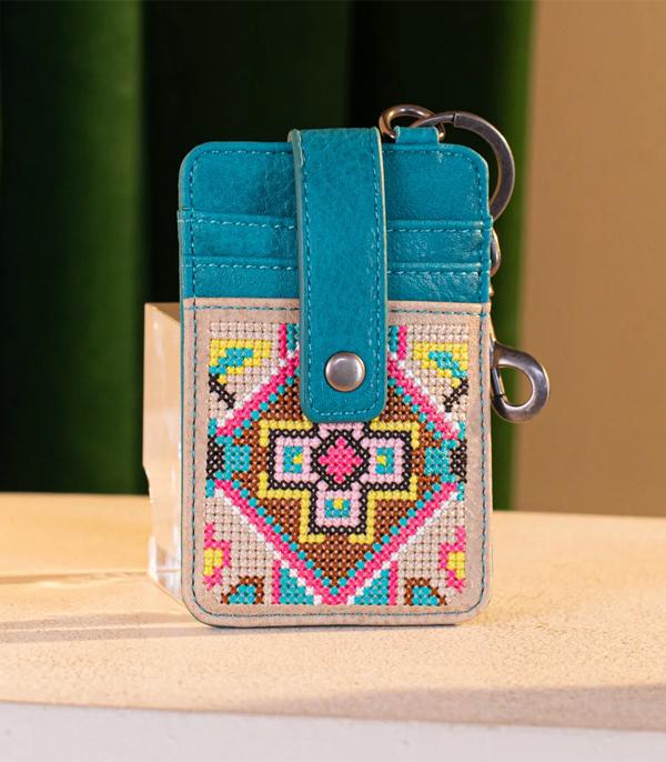 MONTANAWEST BAGS :: MENS WALLETS I SMALL ACCESSORIES :: Wholesale Montana West Embroidered Card Case