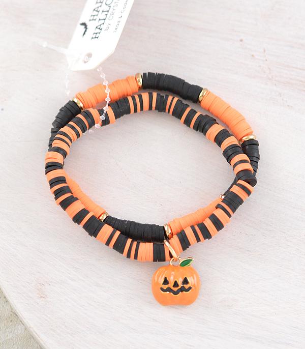 WHAT'S NEW :: Wholesale Halloween Fall Pumpkin Bracelet Set