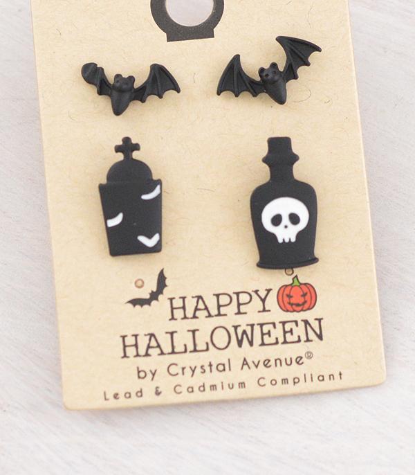 <font color=GREEN>HOLIDAYS</font> :: Wholesale Halloween Stud Earrings