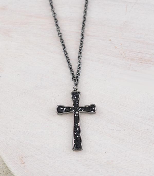 New Arrival :: Wholesale Rhinestone Cross Pendant Necklace