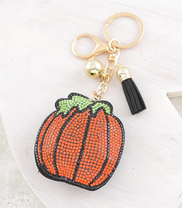 New Arrival :: Wholesale Rhinestone Pumpkin Keychain