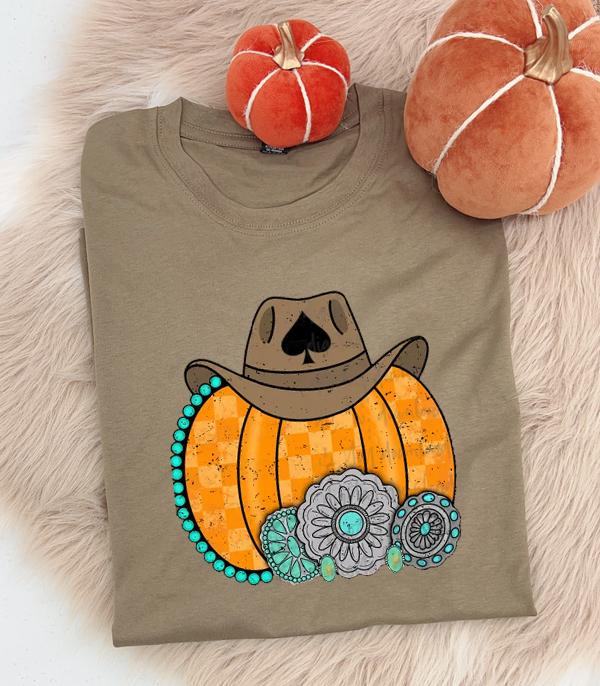 New Arrival :: Wholesale Western Pumpkin Graphic Tshirt