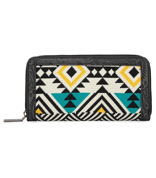 MONTANAWEST BAGS :: MENS WALLETS I SMALL ACCESSORIES :: Wholesale Montana West Aztec Tapestry Wallet