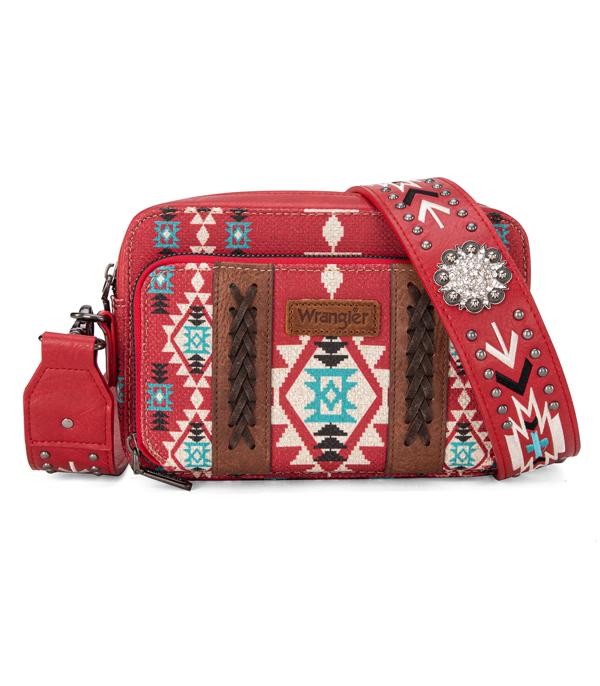 MONTANAWEST BAGS :: CROSSBODY BAGS :: Wholesale Wrangler Aztec Crossbody Bag