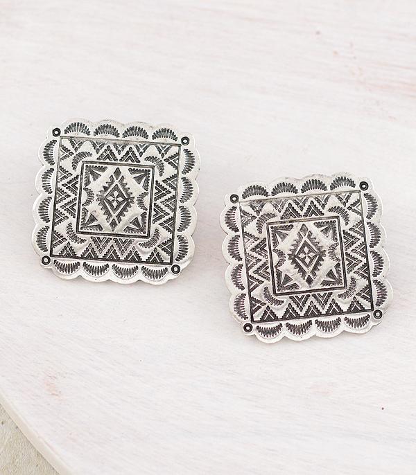 New Arrival :: Wholesale Tipi Brand Western Concho Earrings