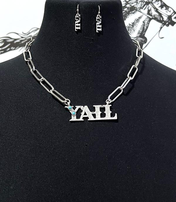 NECKLACES :: WESTERN TREND :: Wholesale Tipi Brand Yall Necklace Set