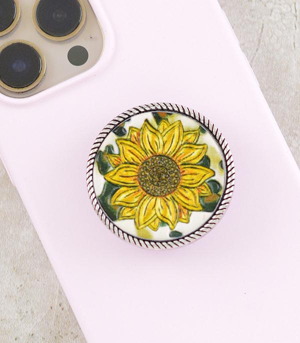 WHAT'S NEW :: Wholesale Western Leopard Sunflower Phone Grip