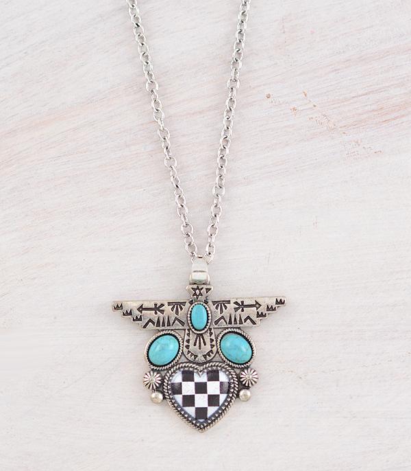 WHAT'S NEW :: Wholesale Western Checkered Thunderbird Necklace