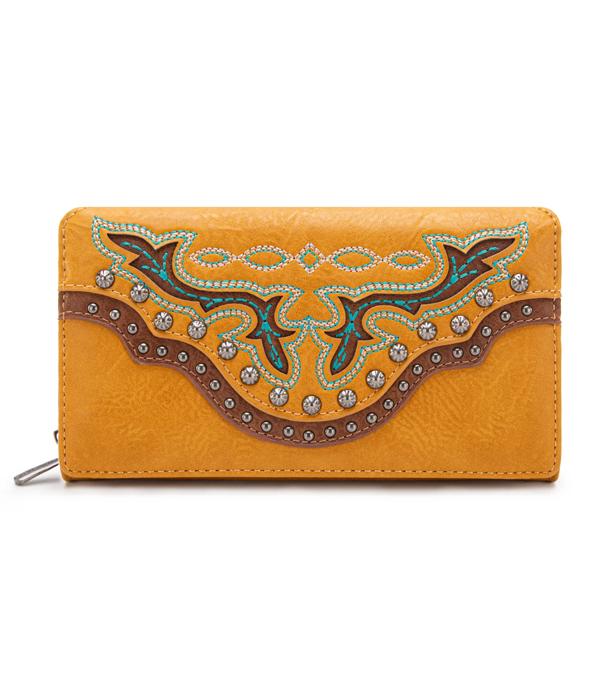 <font color=black>SALE ITEMS</font> :: HANDBAGS | TRAVEL :: Wholesale Montana West Boot Scroll Wallet