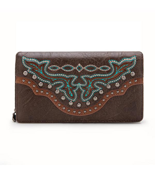 MONTANAWEST BAGS :: MENS WALLETS I SMALL ACCESSORIES :: Wholesale Montana West Boot Scroll Wallet