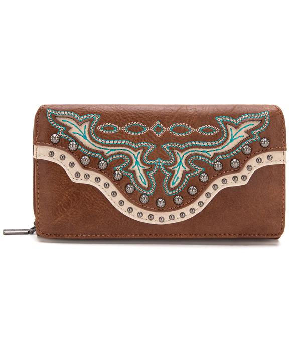 MONTANAWEST BAGS :: MENS WALLETS I SMALL ACCESSORIES :: Wholesale Montana West Boot Scroll Wallet
