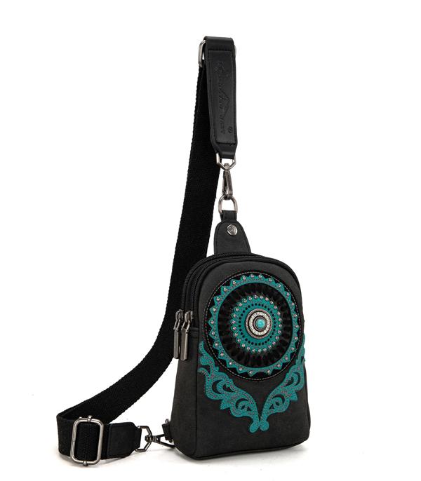 MONTANAWEST BAGS :: WESTERN PURSES :: Wholesale Montana West Concho Sling Bag