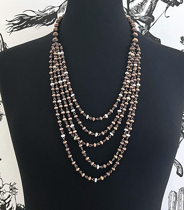 New Arrival :: Wholesale Western Navajo Pearl Bead Necklace