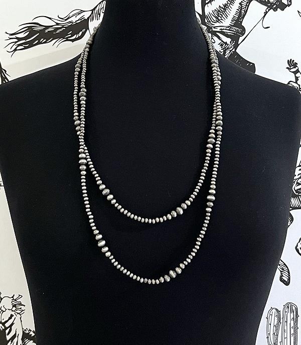 New Arrival :: Wholesale 60" Navajo Pearl Bead Necklace