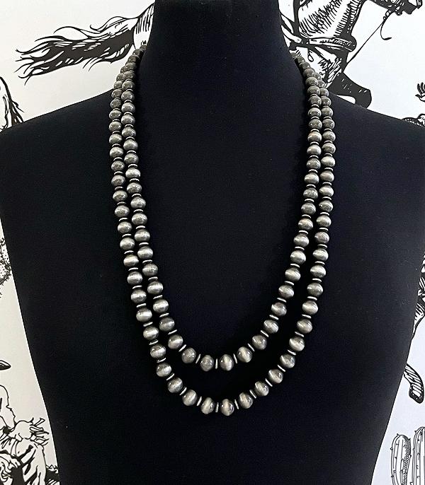 NECKLACES :: WESTERN LONG NECKLACES :: Wholesale 60" Navajo Pearl Bead Necklace