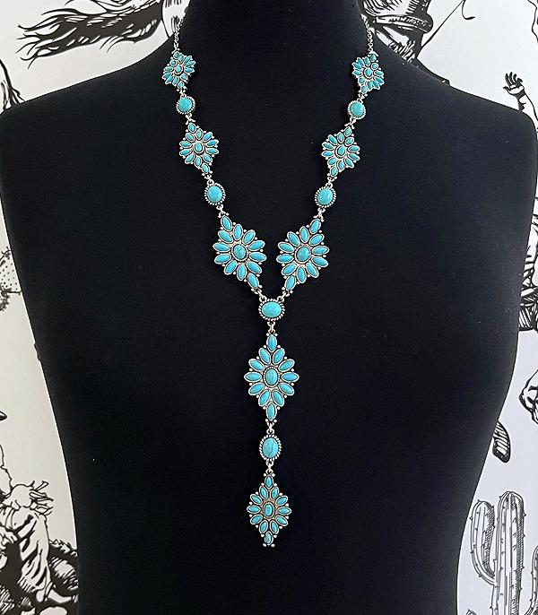 NECKLACES :: WESTERN TREND :: Wholesale Western Turquoise Concho Necklace