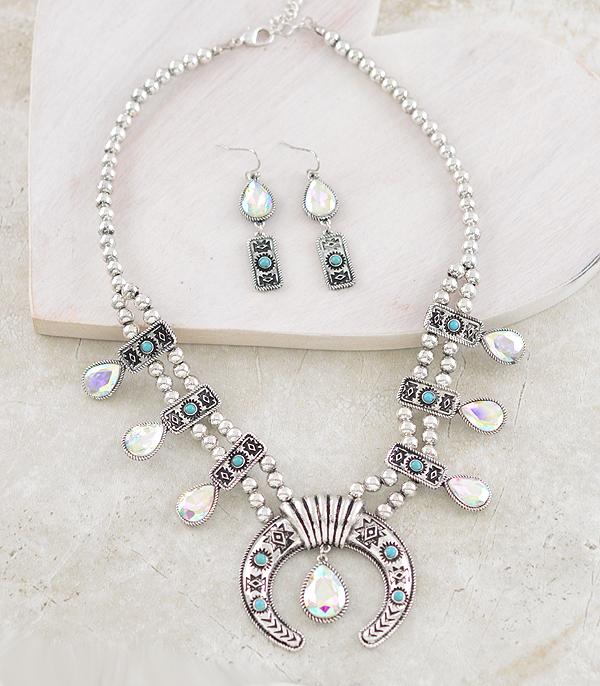 New Arrival :: Wholesale Western Aztec Squash Blossom Necklace