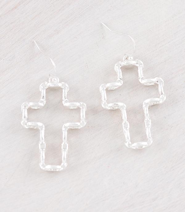 WHAT'S NEW :: Wholesale Cross Silver Plated Earrings