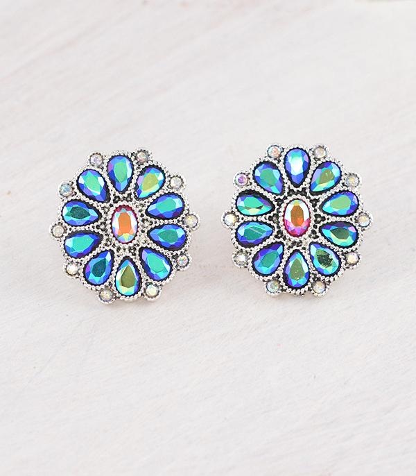 WHAT'S NEW :: Wholesale Western AB Stone Concho Earrings