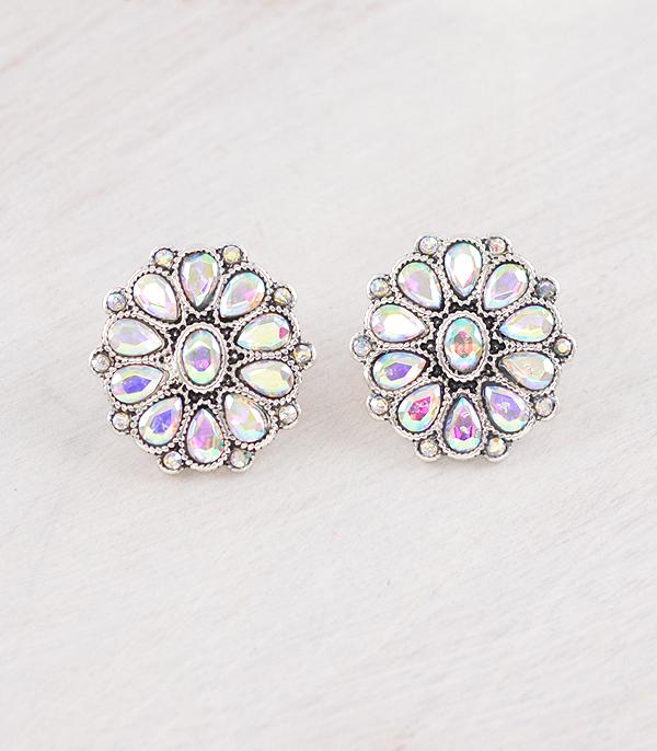 WHAT'S NEW :: Wholesale Western AB Stone Concho Earrings