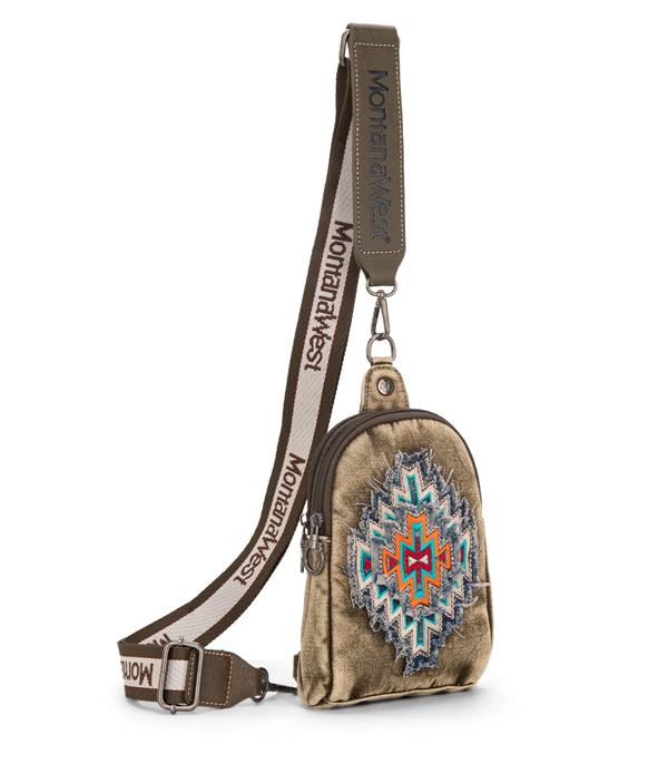 MONTANAWEST BAGS :: WESTERN PURSES :: Wholesale Montana West Aztec Sling Bag