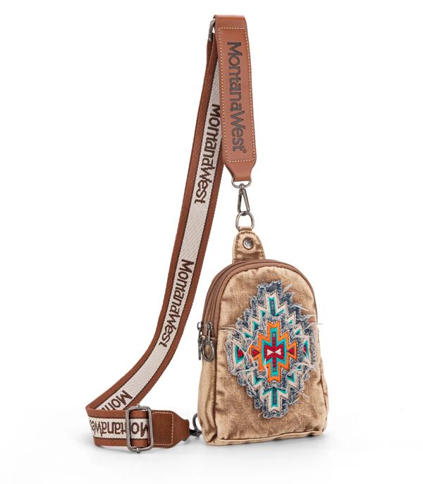 MONTANAWEST BAGS :: WESTERN PURSES :: Wholesale Montana West Aztec Sling Bag