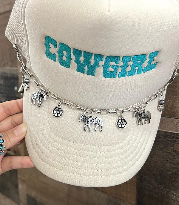 HATS I HAIR ACC :: HAT ACCESSORIES :: Wholesale Western Charm Trucker Hat Chain