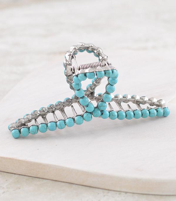 New Arrival :: Wholesale Western Turquoise Hair Claw Clip