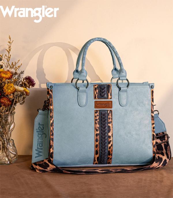 MONTANAWEST BAGS :: WESTERN PURSES :: Wholesale Wrangler Leopard Tote Crossbody Bag