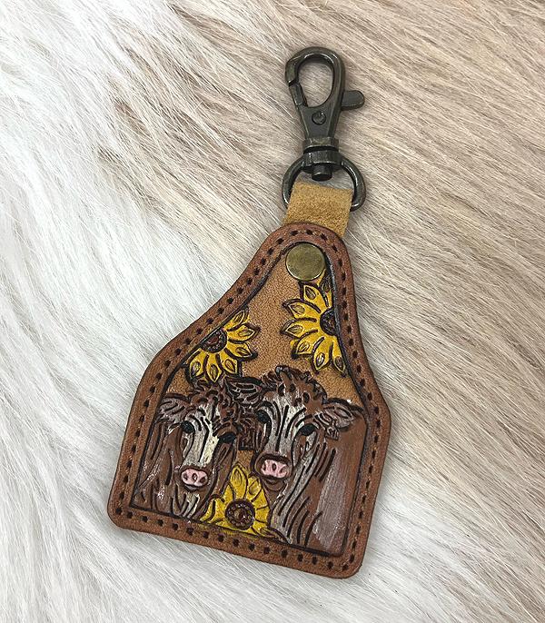 WHAT'S NEW :: Wholesale Western Leather Cattle Tag Keychain