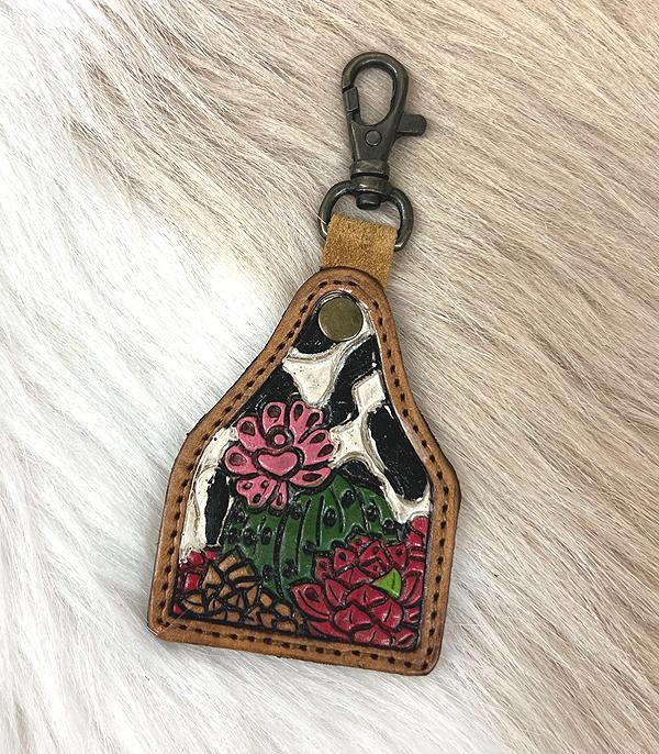 WHAT'S NEW :: Wholesale Western Leather Cattle Tag Keychain