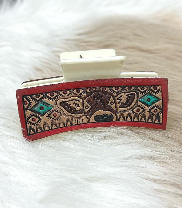 New Arrival :: Wholesale Western Leather Hair Claw Clip