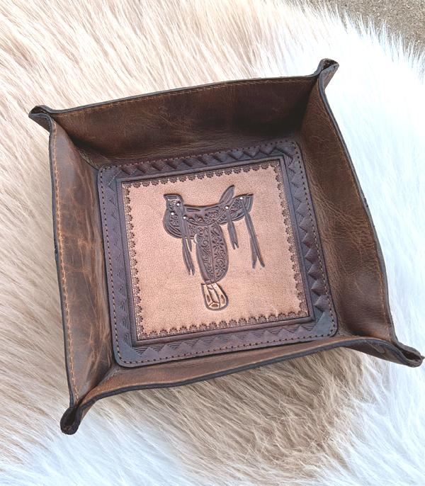 <font color=BLUE>WATCH BAND/ GIFT ITEMS</font> :: GIFT ITEMS :: Wholesale Western Genuine Leather Catchall Tray