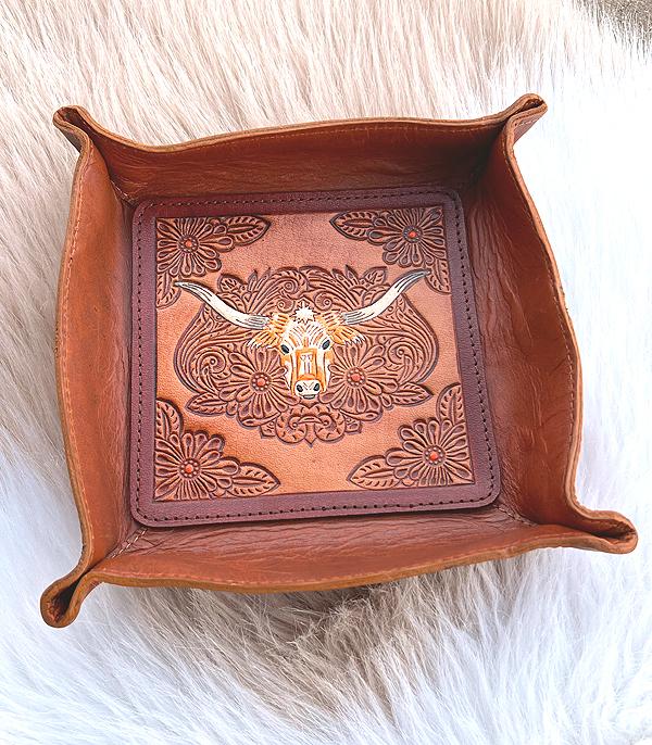 <font color=BLUE>WATCH BAND/ GIFT ITEMS</font> :: GIFT ITEMS :: Wholesale Western Genuine Leather Catchall Tray