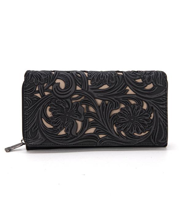 WHAT'S NEW :: Wholesale Trinity Ranch Floral Tooled Wallet