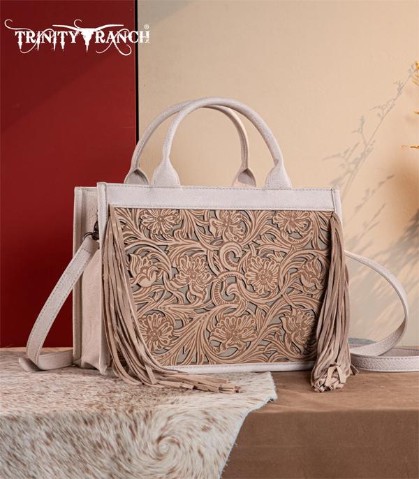 New Arrival :: Wholesale Floral Tooled Fringe Concealed Carry Bag