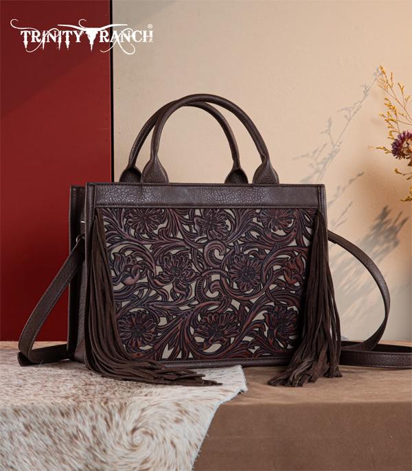 New Arrival :: Wholesale Floral Tooled Fringe Concealed Carry Bag