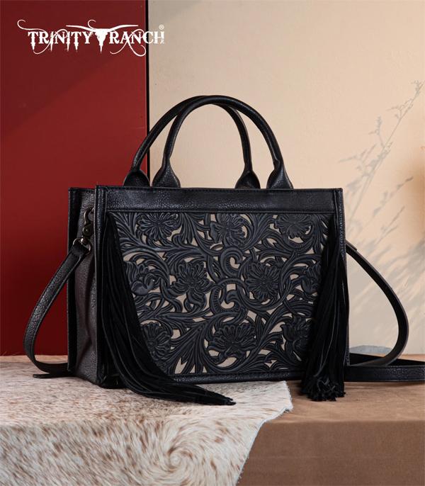 New Arrival :: Wholesale Floral Tooled Fringe Concealed Carry Bag