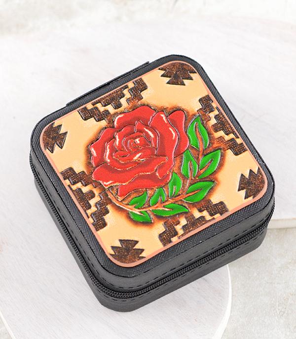 <font color=BLUE>WATCH BAND/ GIFT ITEMS</font> :: GIFT ITEMS :: Wholesale Western Aztec Rose Mini Jewelry Case