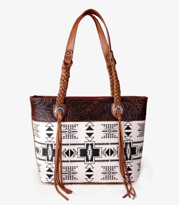 Search Result :: Wholesale Montana West Tooled Aztec Tote Bag