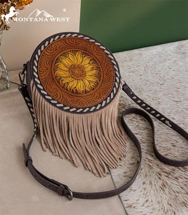 New Arrival :: Wholesale Montana West Sunflower Tooling Crossbody