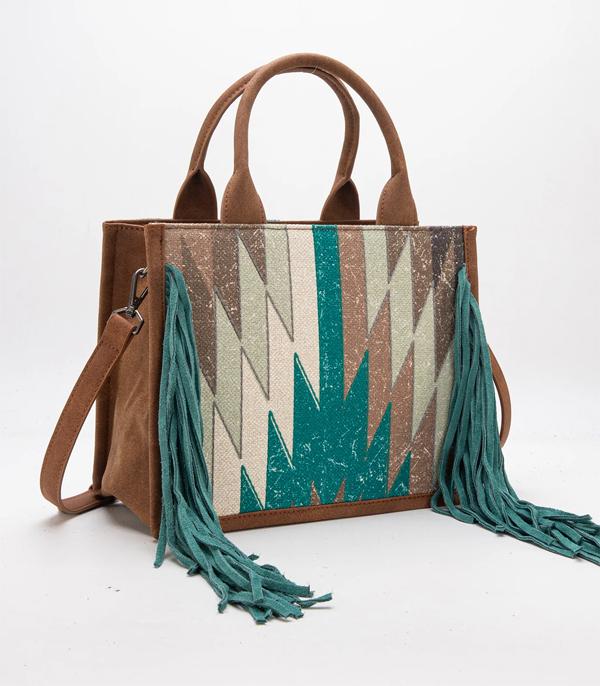 WHAT'S NEW :: Wholesale Aztec Fringe Concealed Carry Tote Bag