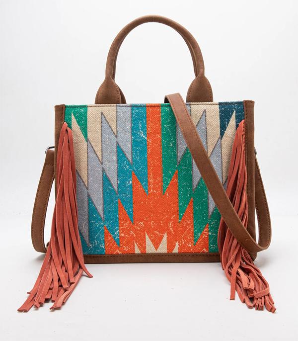 Search Result :: Wholesale Aztec Fringe Concealed Carry Tote Bag