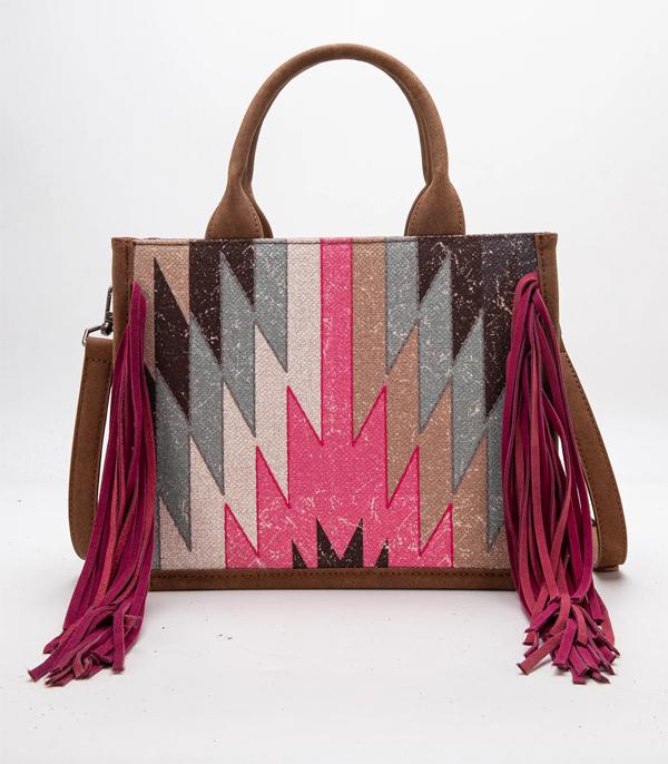 Search Result :: Wholesale Aztec Fringe Concealed Carry Tote Bag