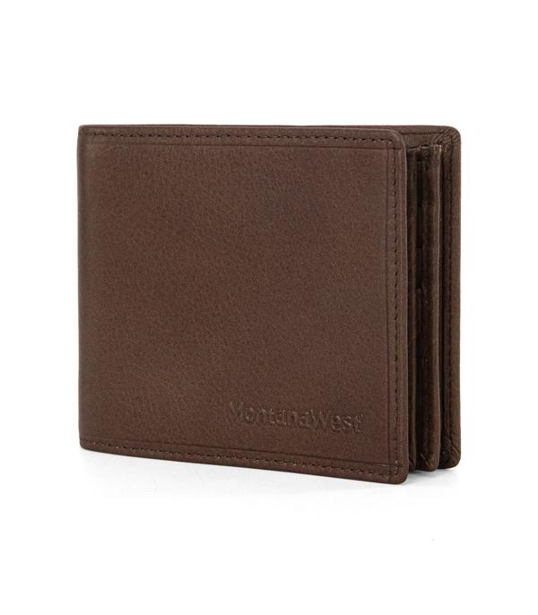 MONTANAWEST BAGS :: MENS WALLETS I SMALL ACCESSORIES :: Wholesale Montana West Leather Mens Bi-Fold Wallet