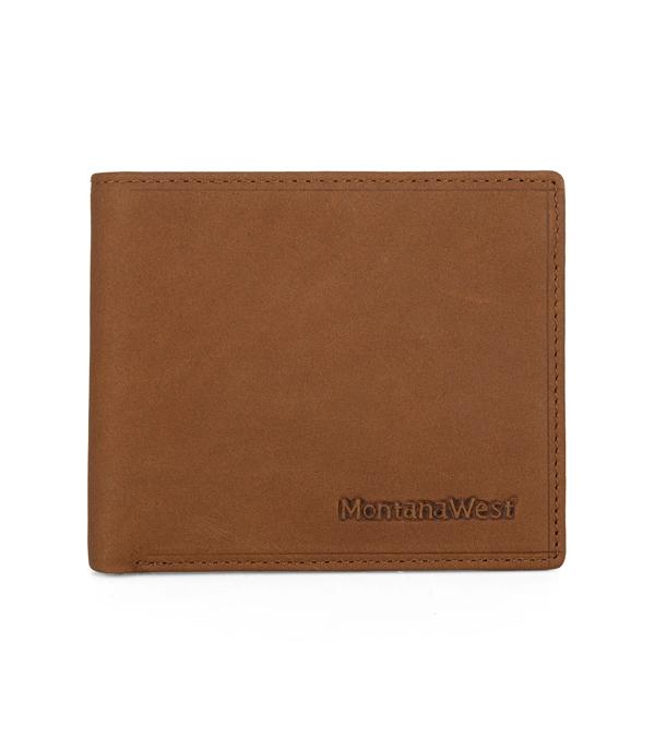 MONTANAWEST BAGS :: MENS WALLETS I SMALL ACCESSORIES :: Wholesale Montana West Leather Mens Bi-Fold Wallet